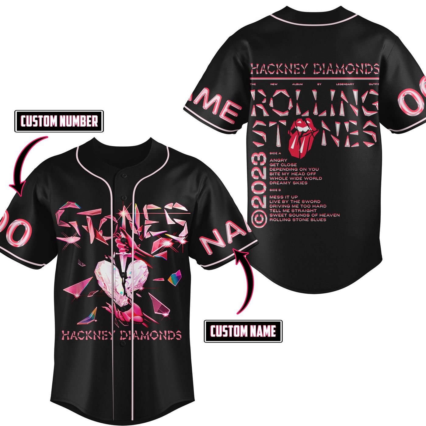 The Rolling Stones Baseball Jersey For Men Women And Kids Gift