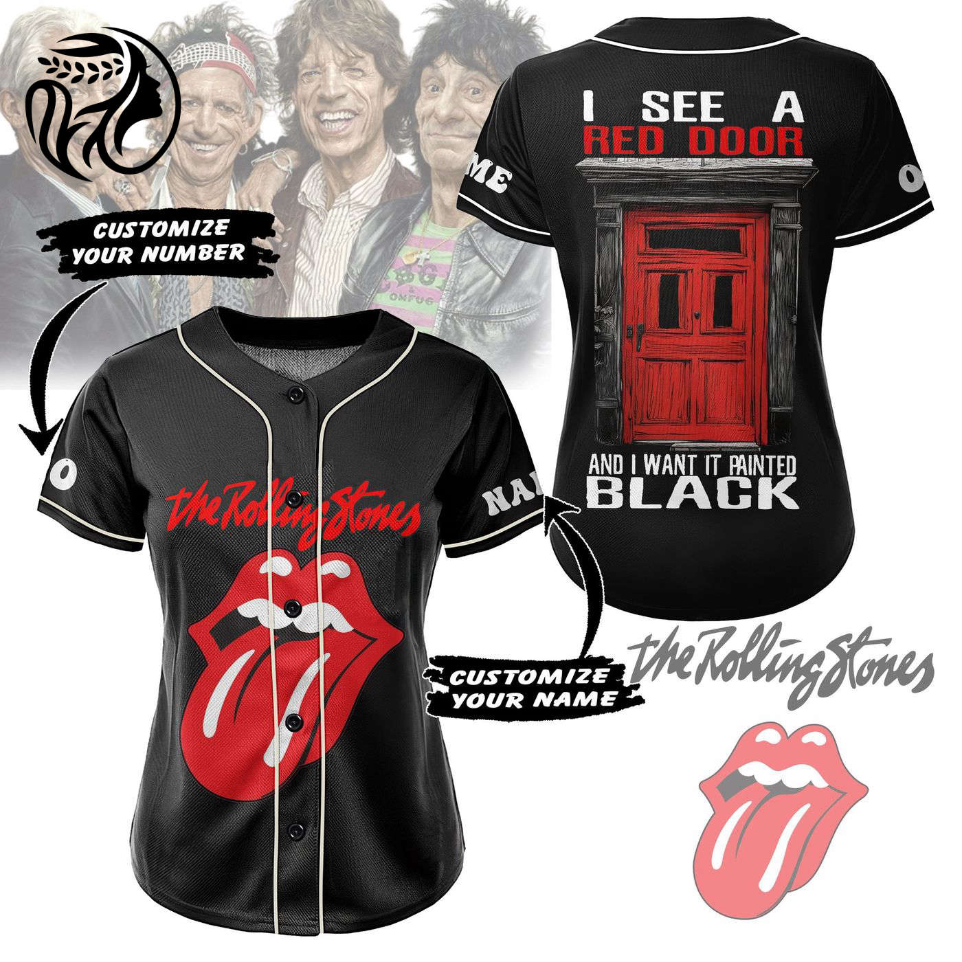 The Rolling Stones Baseball Jersey For Men Women And Kids Gift