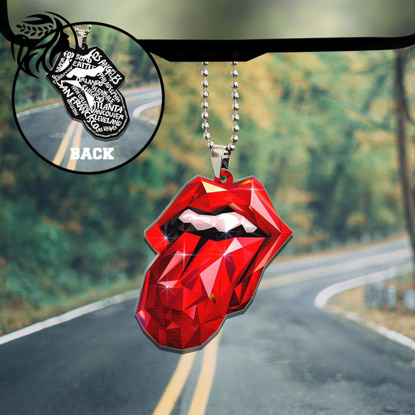 The Rolling Stones Custom Shape-sided Acrylic Car Ornament Gift
