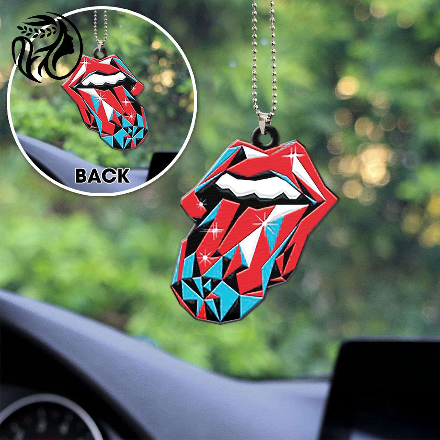 The Rolling Stones Custom Shape-sided Acrylic Car Ornament