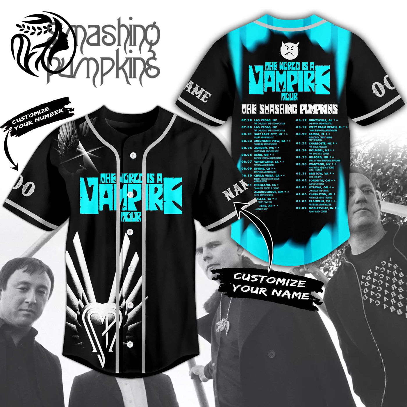 The Smashing Pumpkins Baseball Jersey For Men Women And Kids Gift