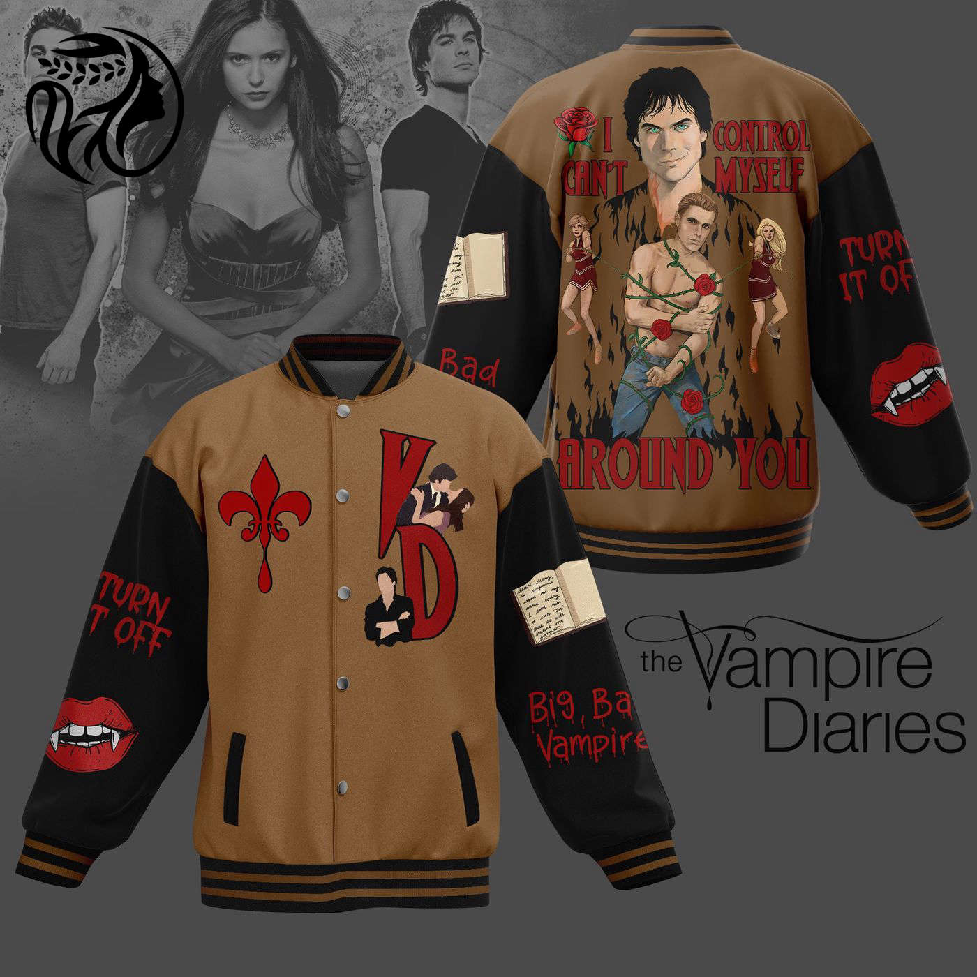 The Vampire Diaries New Premium Baseball Jacket Gift For Fan