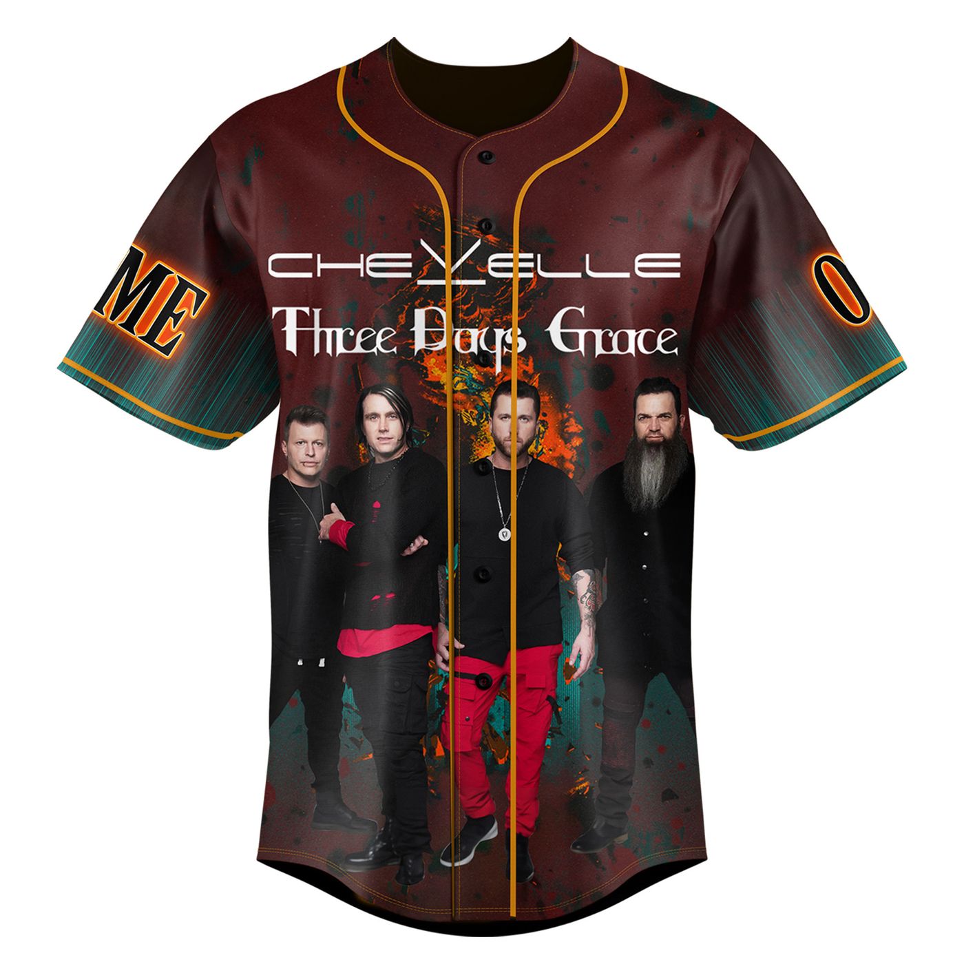 Three Days Grace Chevelle Baseball Jersey For Men Women And Kids Gift Three Days Grace Chevelle Baseball Jersey For Men Women And Kids Gift