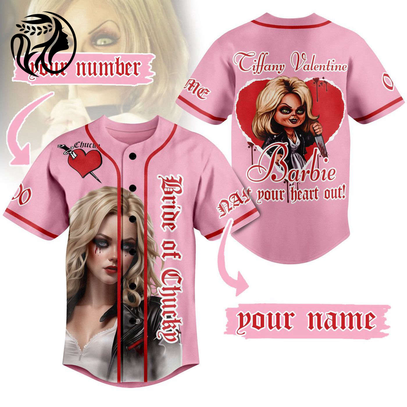 Tiffany Valentine Baseball Jersey For Men Women And Kids Gift