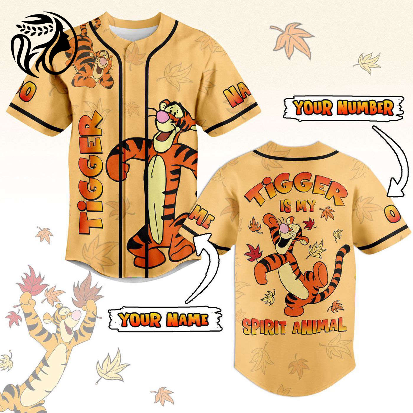 Tigger Is My Spirit Animal Baseball Jersey For Men Women And Kids Gift