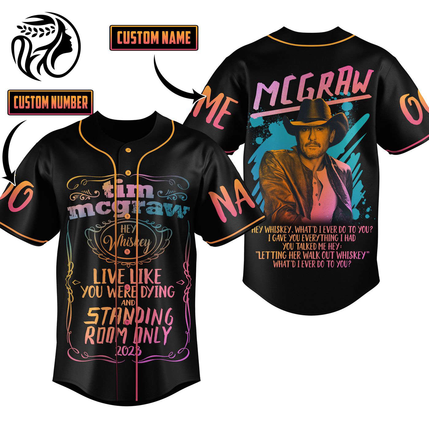 Tim McGraw Baseball Jersey For Men Women And Kids Gift