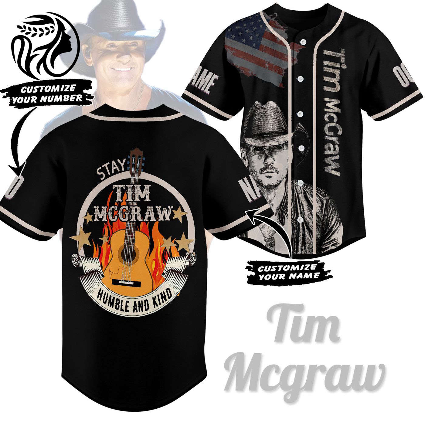 Tim Mcgraw Baseball Jersey For Men Women And Kids Gift
