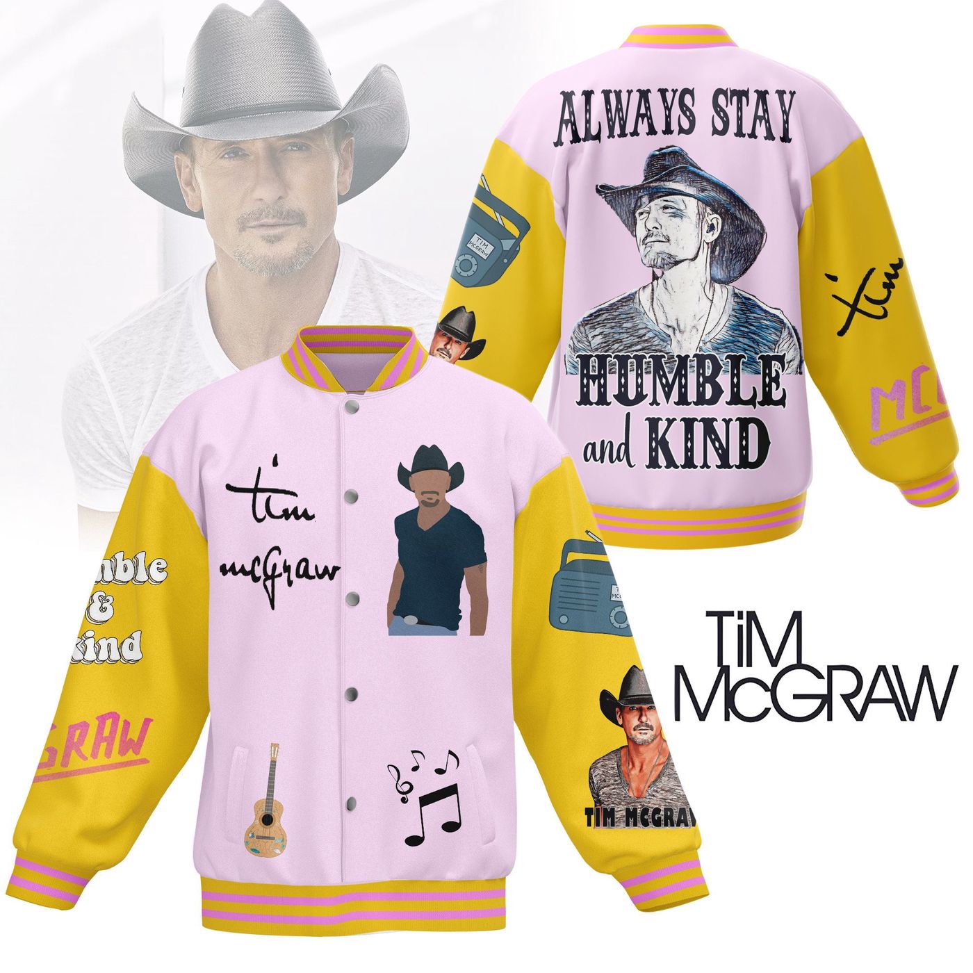 Tim McGraw New Premium Baseball Jacket – Gift for Women For Fan Tim McGraw New Premium Baseball Jacket – Gift for Women For Fan