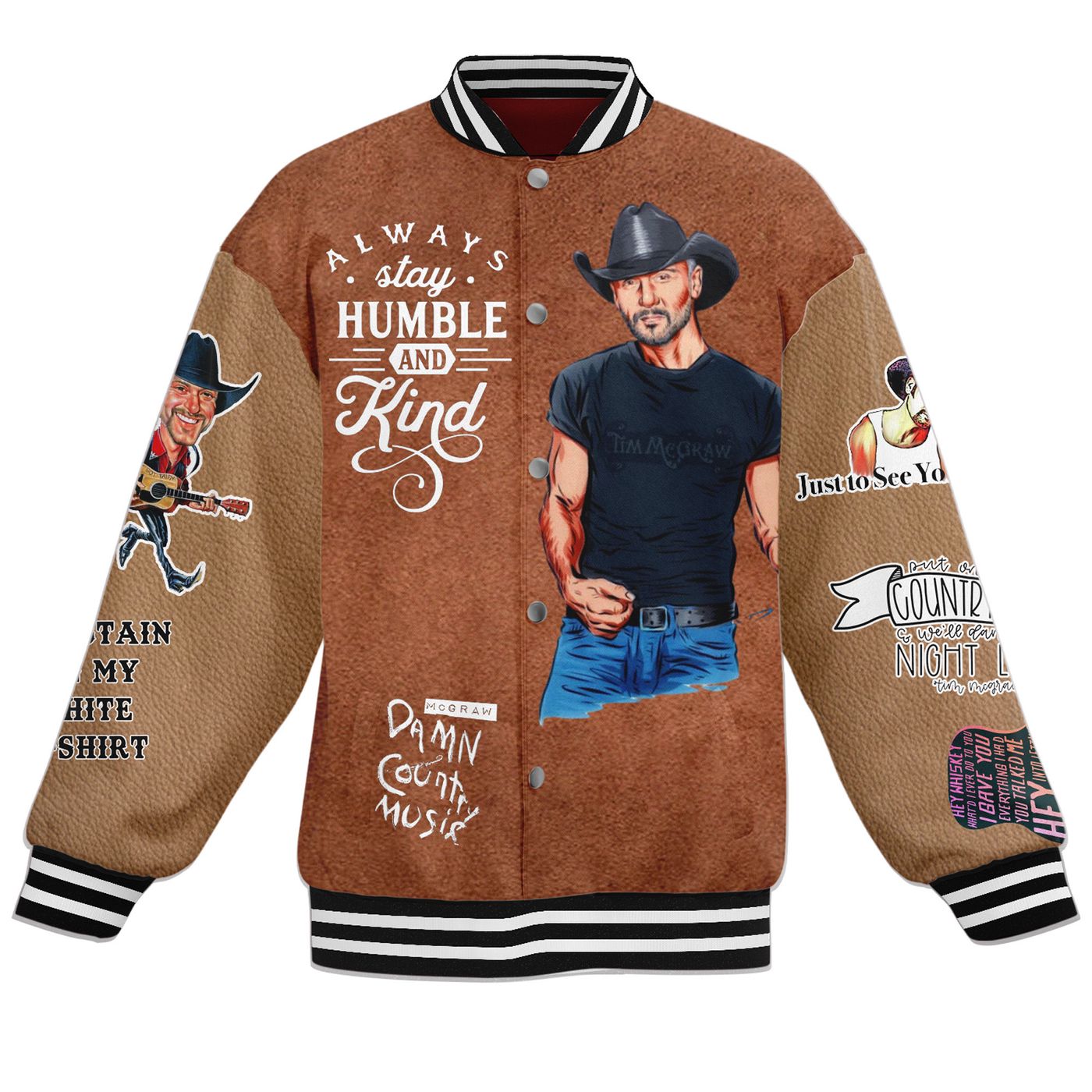 Tim McGraw New Premium Baseball Jacket – Gift for Women For Fan Tim McGraw New Premium Baseball Jacket – Gift for Women For Fan
