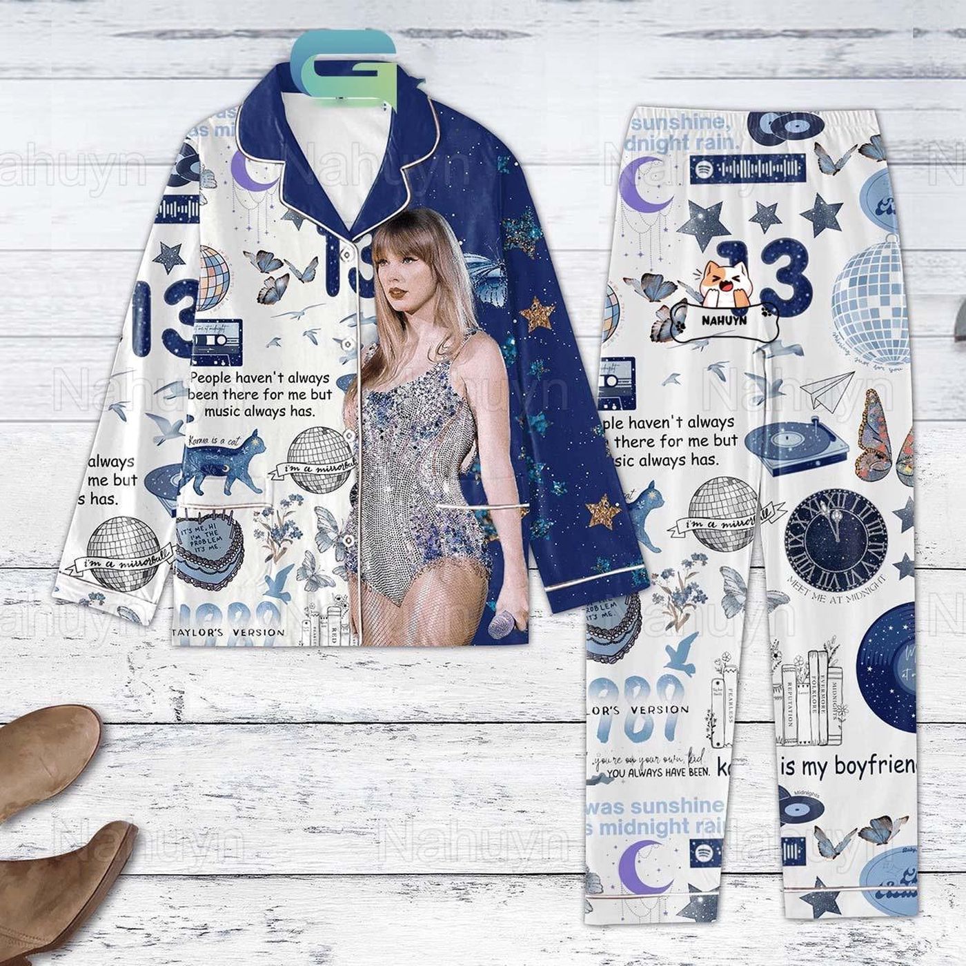 Tlswift Pajamas Set: Lover TS Eras Tour Taylor Version Pjs Party & Christmas Collection