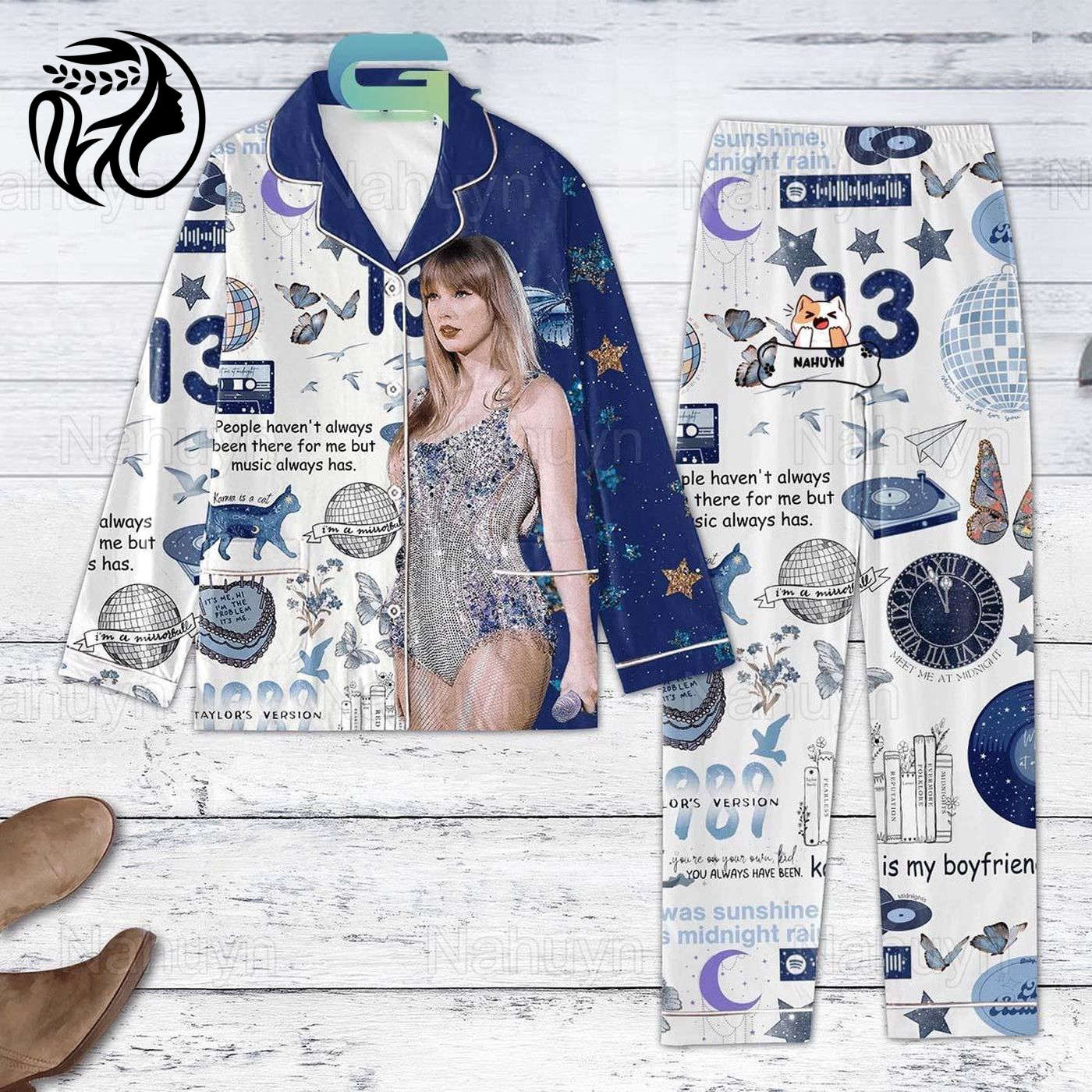 Tlswift Pajamas Set: Lover TS Eras Tour Taylor Version Pjs Party & Christmas Collection