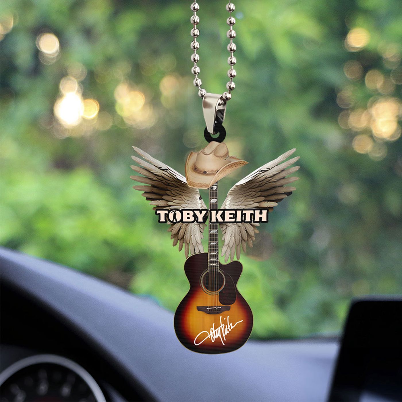 Toby Keith Custom Shape-sided Acrylic Car Ornament