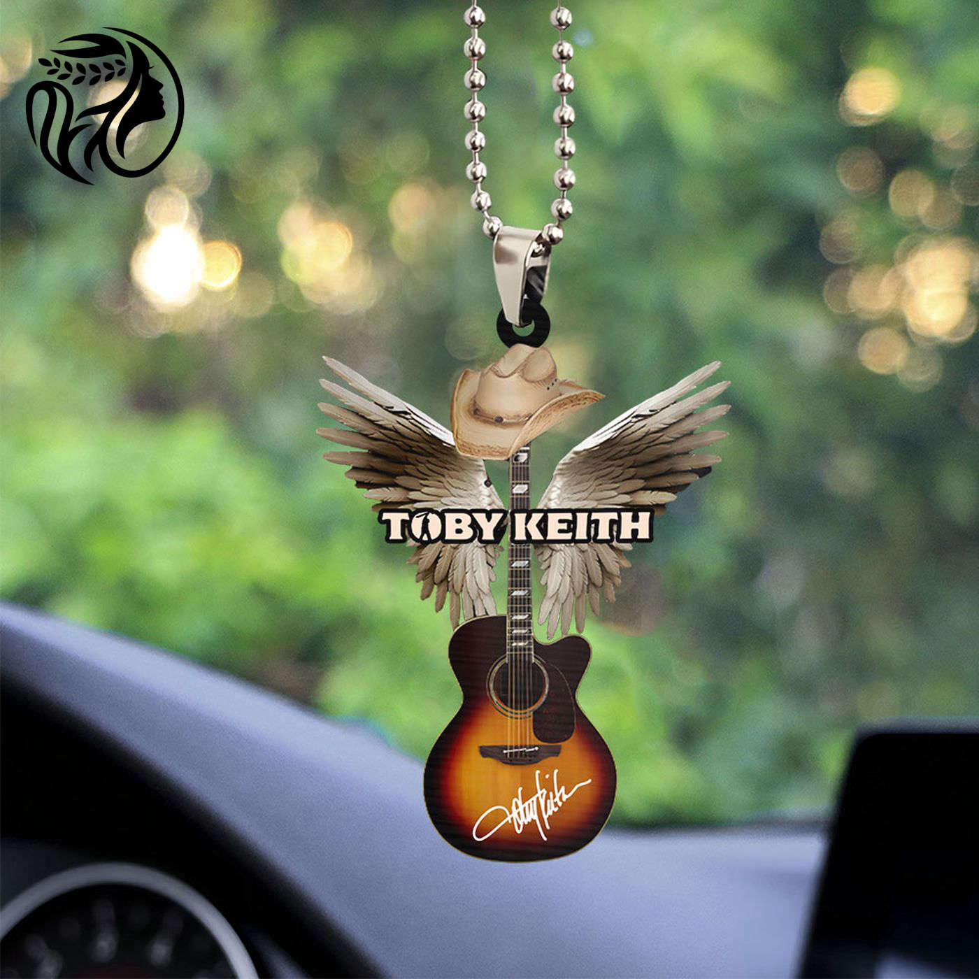 Toby Keith Custom Shape-sided Acrylic Car Ornament