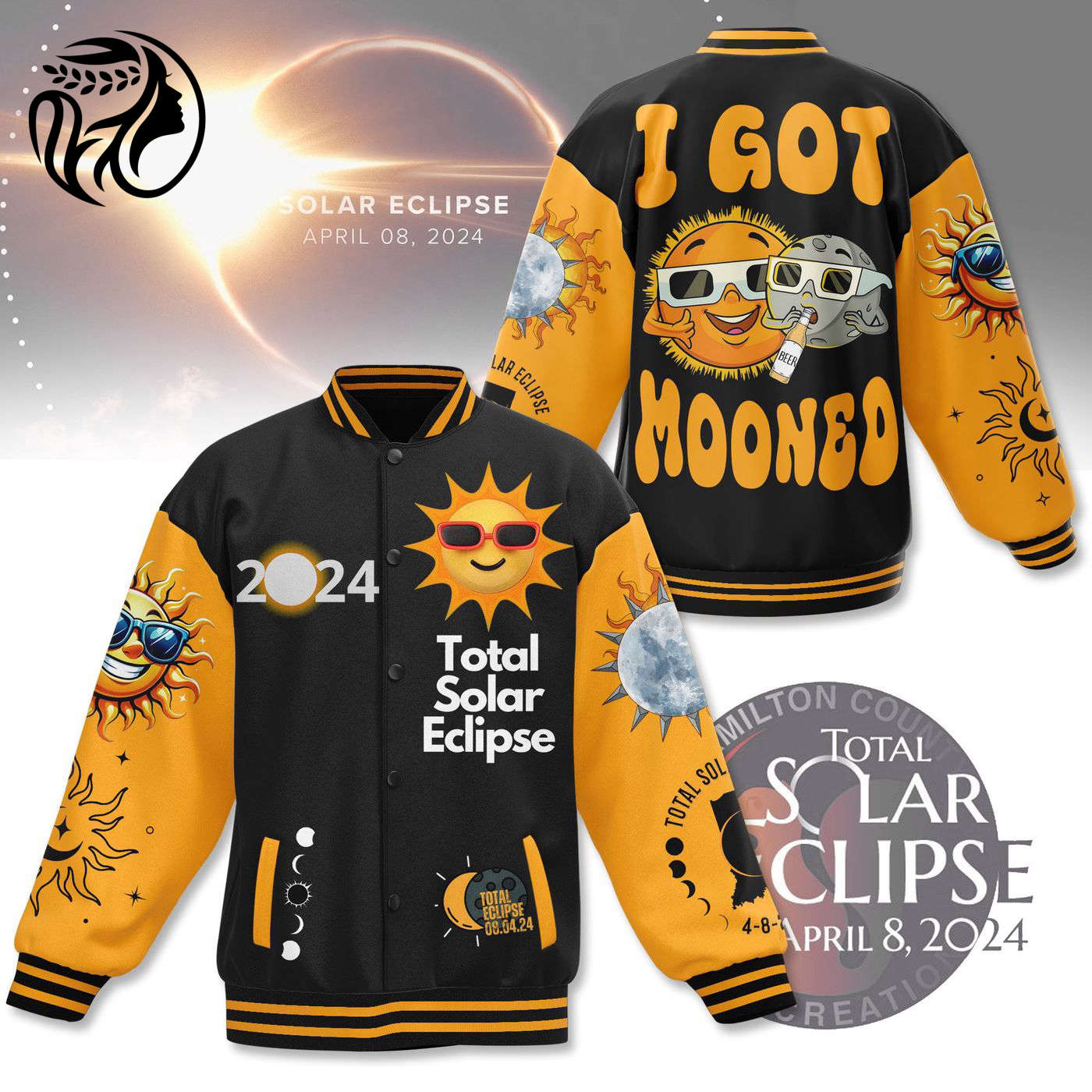 Total Solar Eclipse New Premium Baseball Jacket Gift For Fan