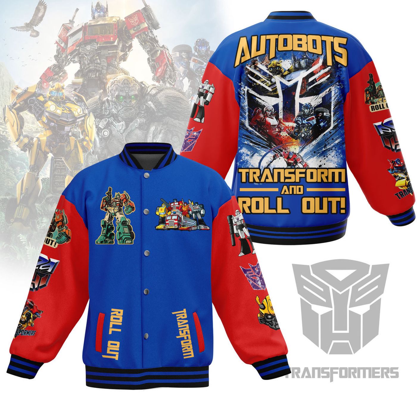 Transformers New Premium Baseball Jacket Gift For Fan Transformers New Premium Baseball Jacket Gift For Fan
