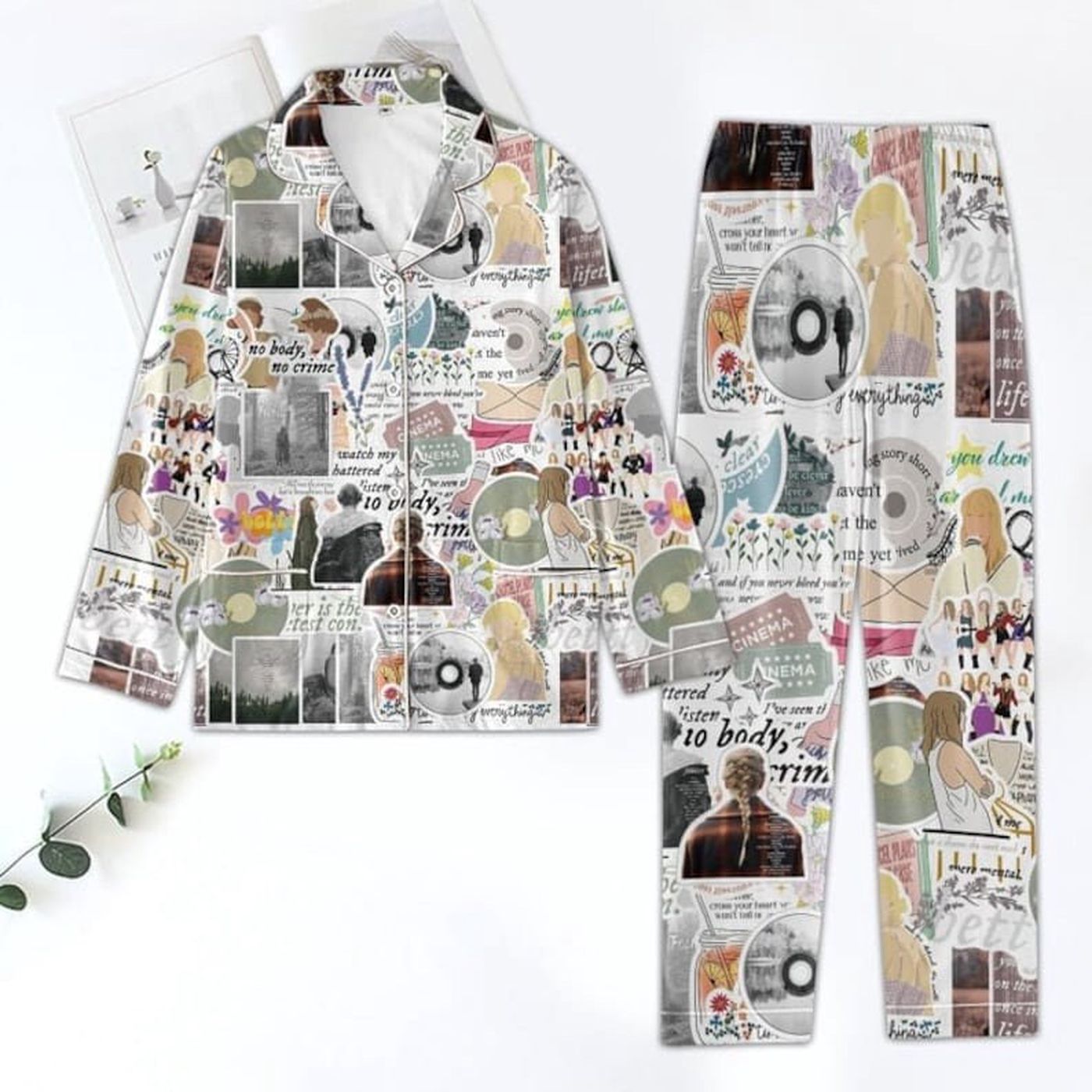 TS Vintage Pajamas: Taylorr Midnight Album Lover Set for Christmas Family Perfect PJs for Fans!