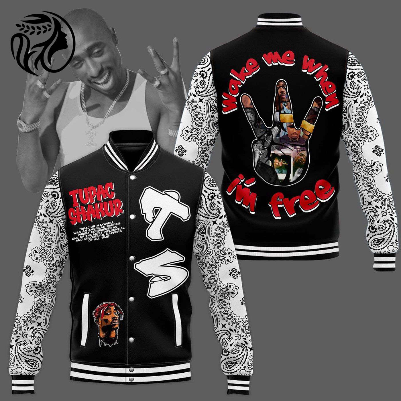 Tupac Shakur New Premium Baseball Jacket Gift For Fan