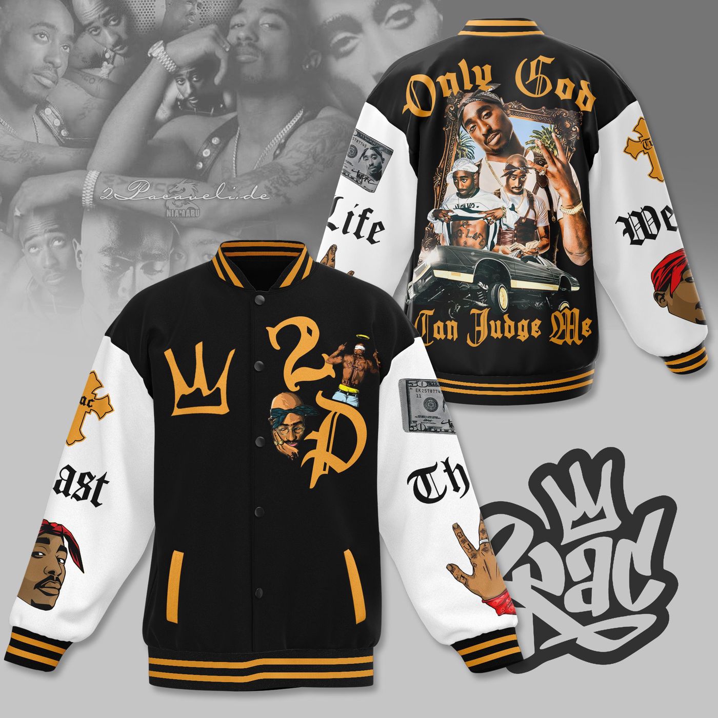 Tupac Shakur New Premium Baseball Jacket Gift For Fan Tupac Shakur New Premium Baseball Jacket Gift For Fan