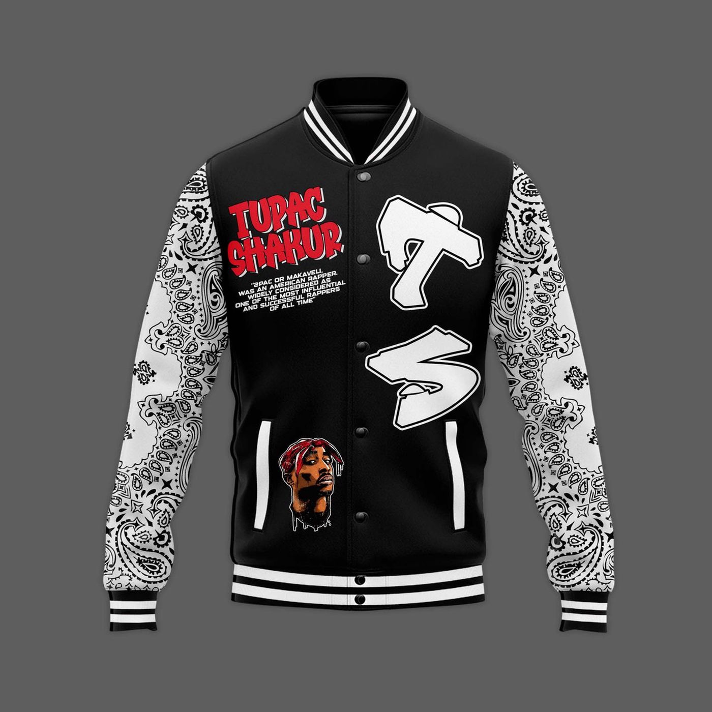 Tupac Shakur New Premium Baseball Jacket Gift For Fan Tupac Shakur New Premium Baseball Jacket Gift For Fan