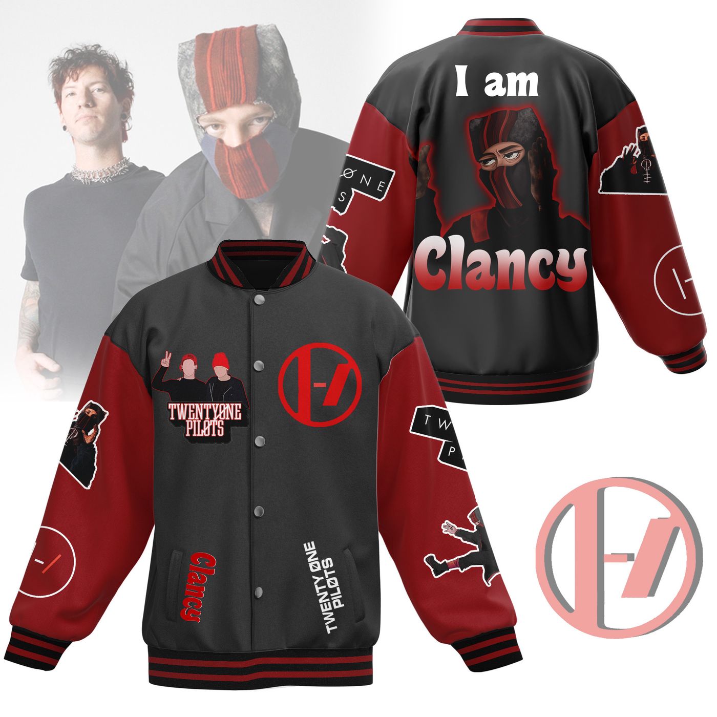 Twenty One Pilots New Premium Baseball Jacket Gift For Fan Twenty One Pilots New Premium Baseball Jacket Gift For Fan