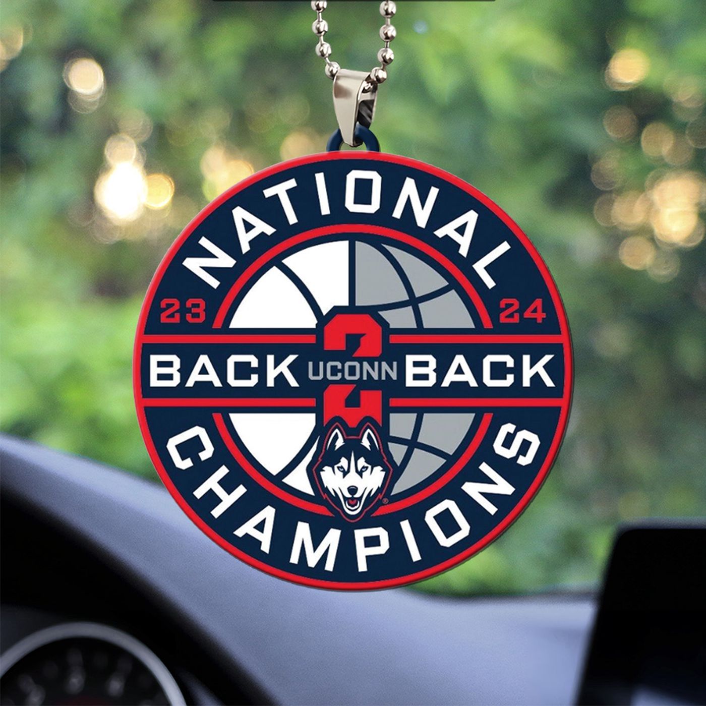 UConn Huskies Men’s Basketball Custom Shape 2-sided Acrylic Car Ornament – ANHNV 4239