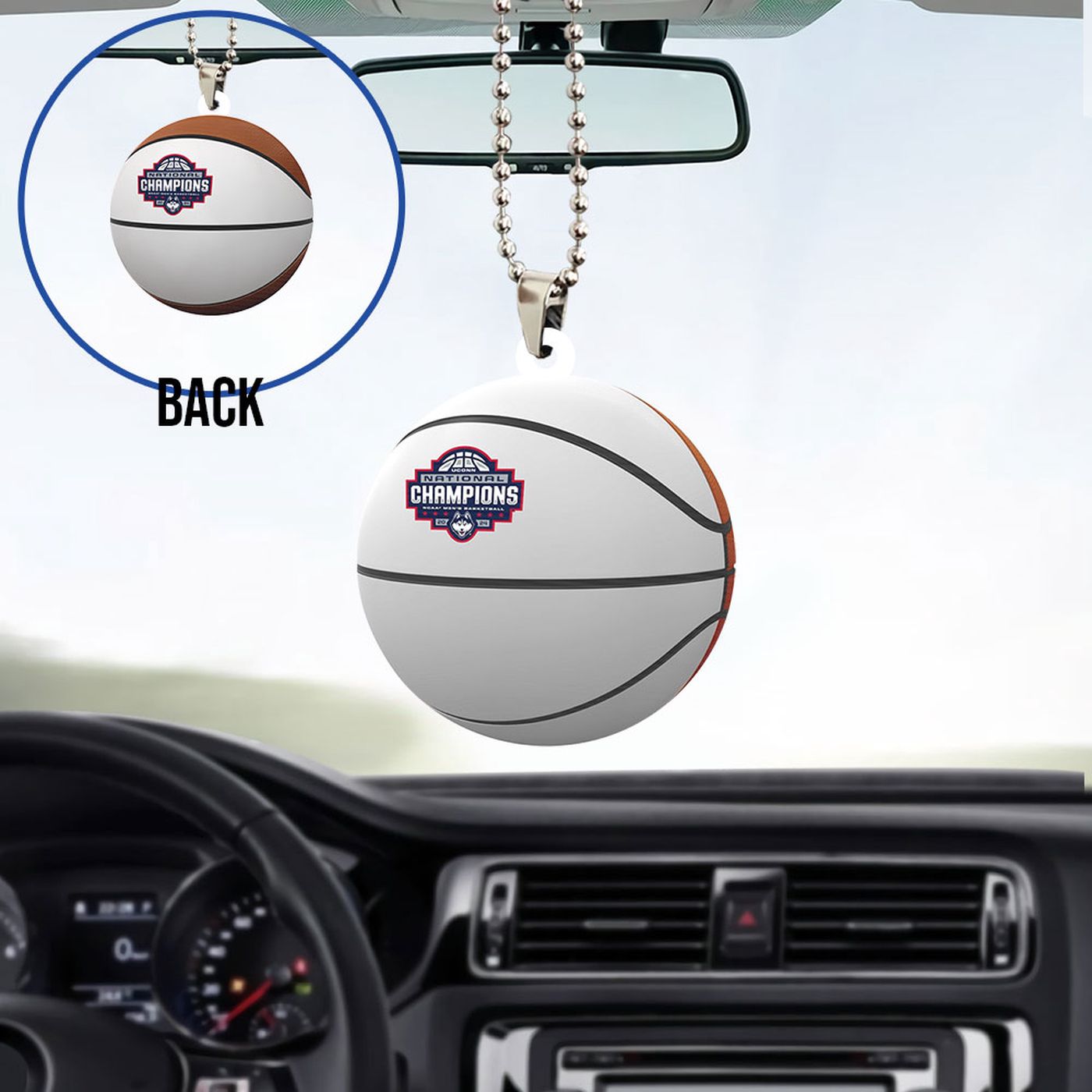 UConn Huskies Men’s Basketball Custom Shape-sided Acrylic Car Ornament Gift UConn Huskies Men’s Basketball Custom Shape-sided Acrylic Car Ornament Gift