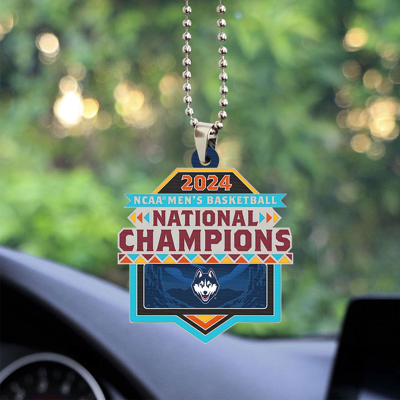 UConn Huskies Men’s Basketball Custom Shape-sided Acrylic Car Ornament Gift