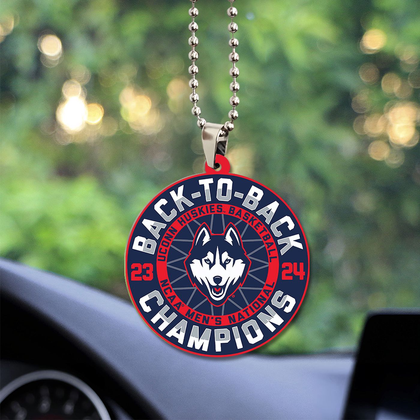 UConn Huskies Men’s Basketball Custom Shape 2-sided Acrylic Car Ornament – TANTN 5791