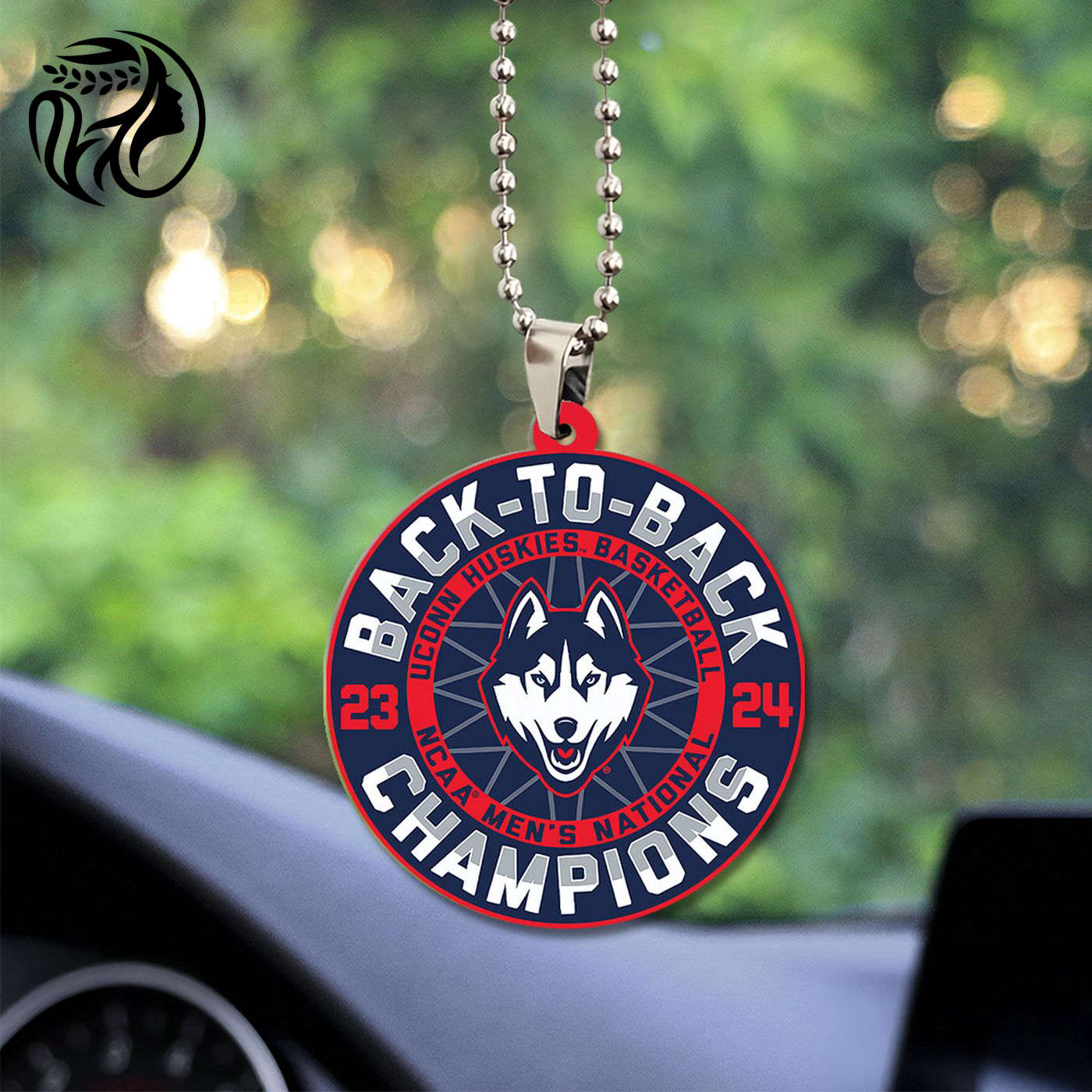 UConn Huskies Men’s Basketball Custom Shape 2-sided Acrylic Car Ornament – TANTN 5791