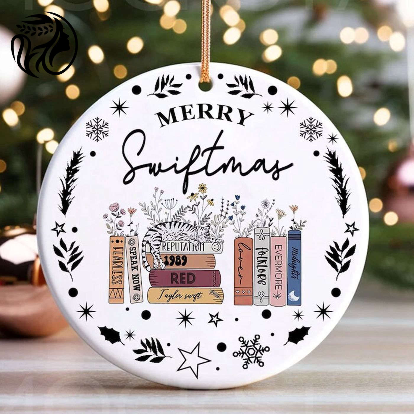 Taylor Swift Eras Tour Ceramic Ornament – Perfect Swiftie Fan Gift Vintage Design