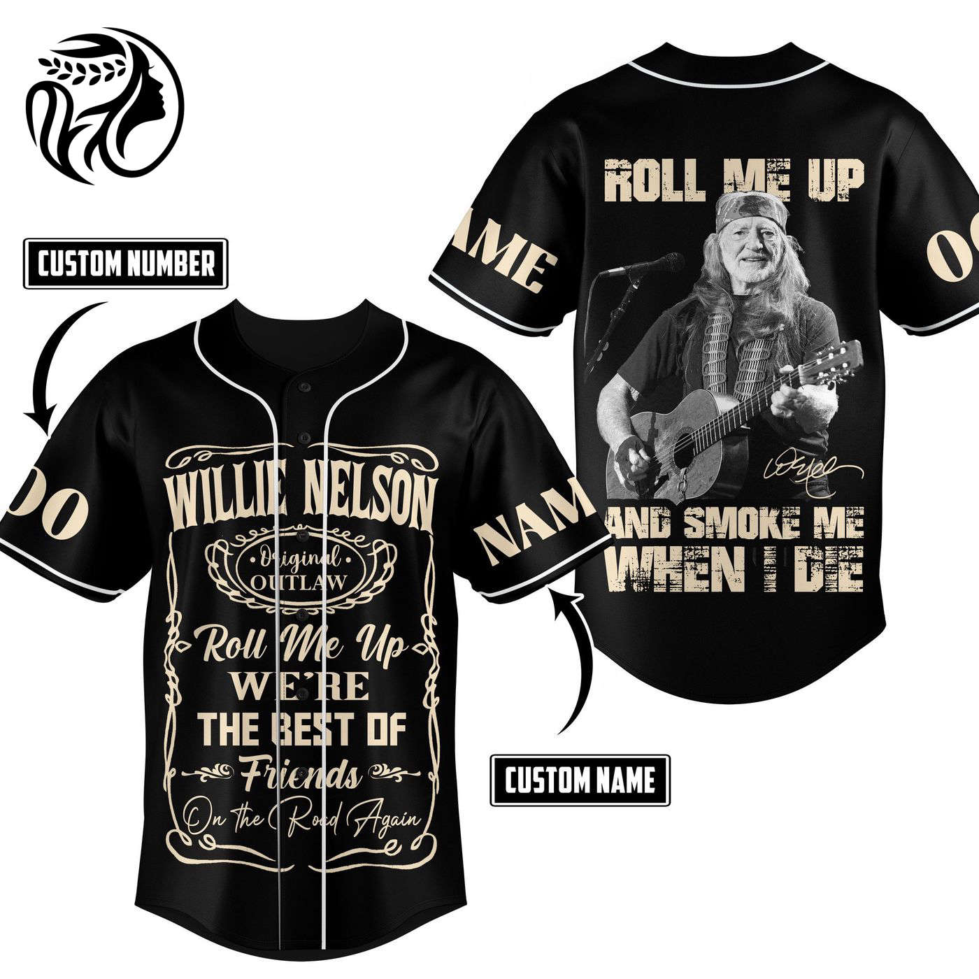 Willie Nelson Baseball Jersey For Men Women And Kids Gift