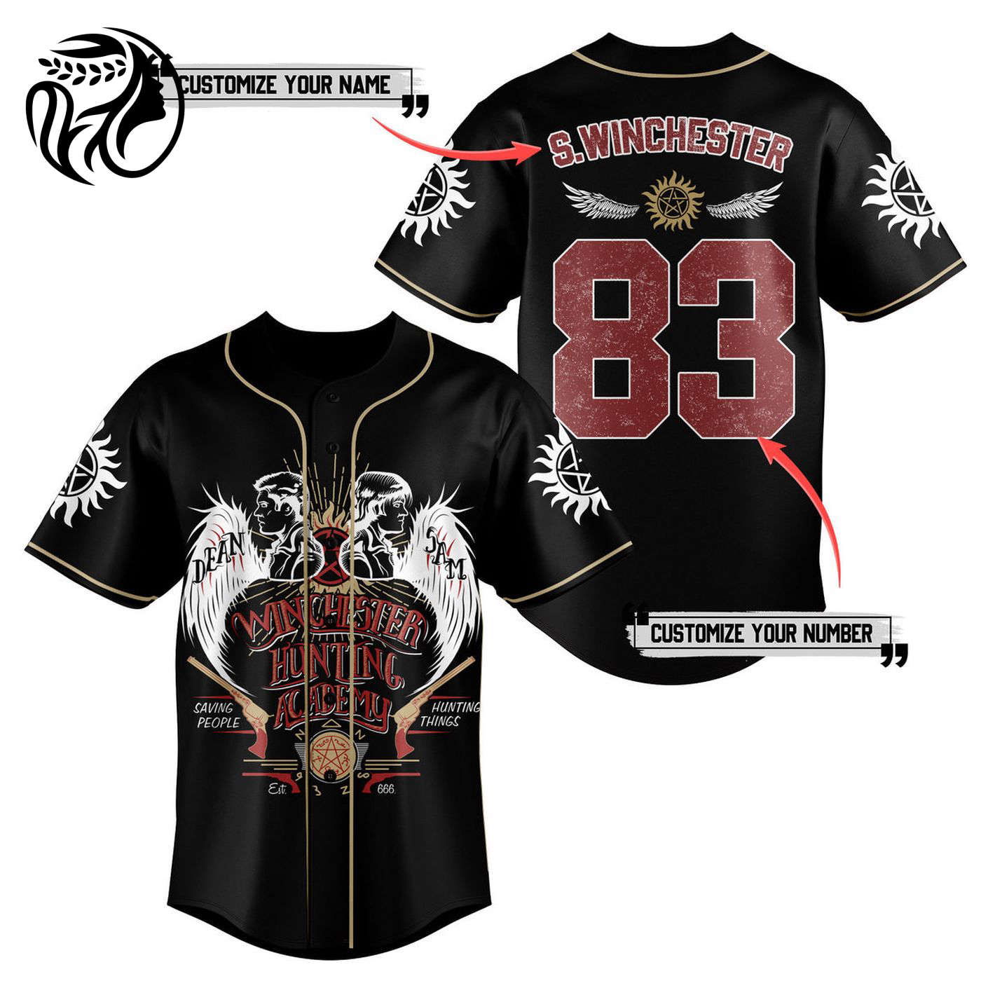 Winchester Bros Baseball Jersey For Men Women And Kids Gift