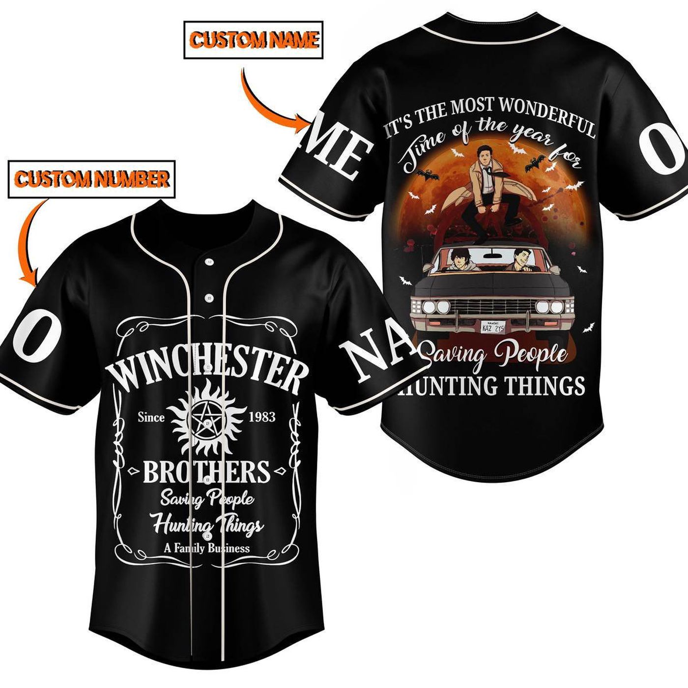 Winchester Brothers Baseball Jersey For Men Women And Kids Gift
