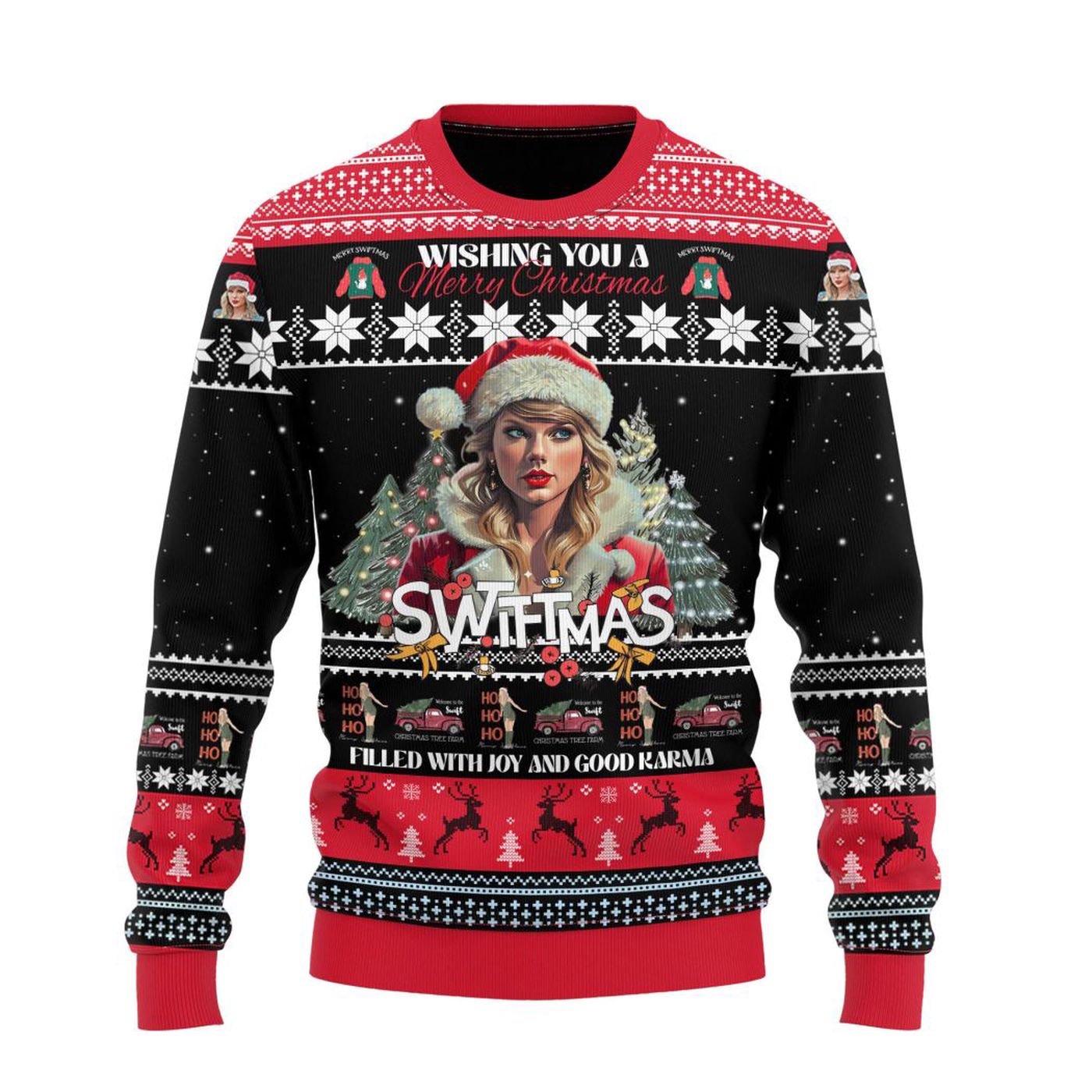 Merry Swiftmas with Taylor Swift Ugly Sweater: Spread Joy & Good Karma!