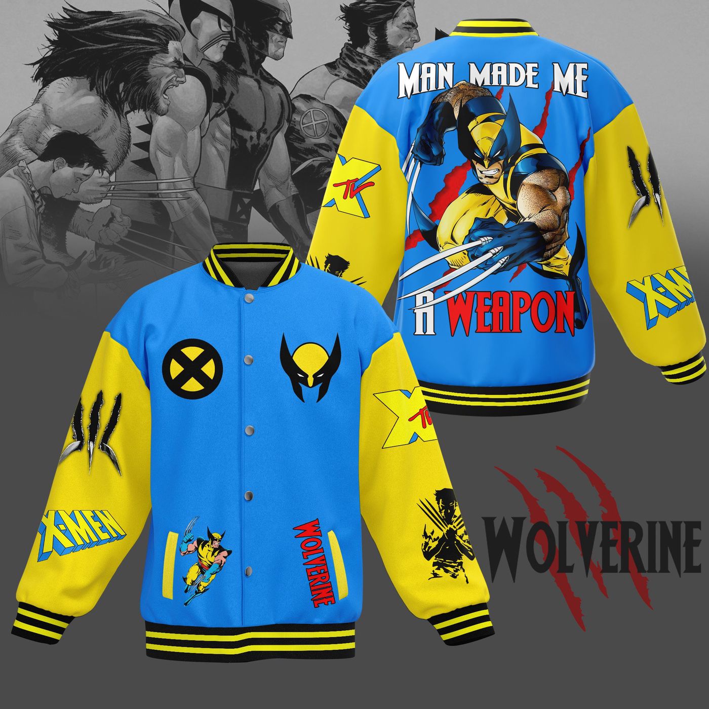 Wolverines Man New Premium Baseball Jacket Gift For Fan Wolverines Man New Premium Baseball Jacket Gift For Fan