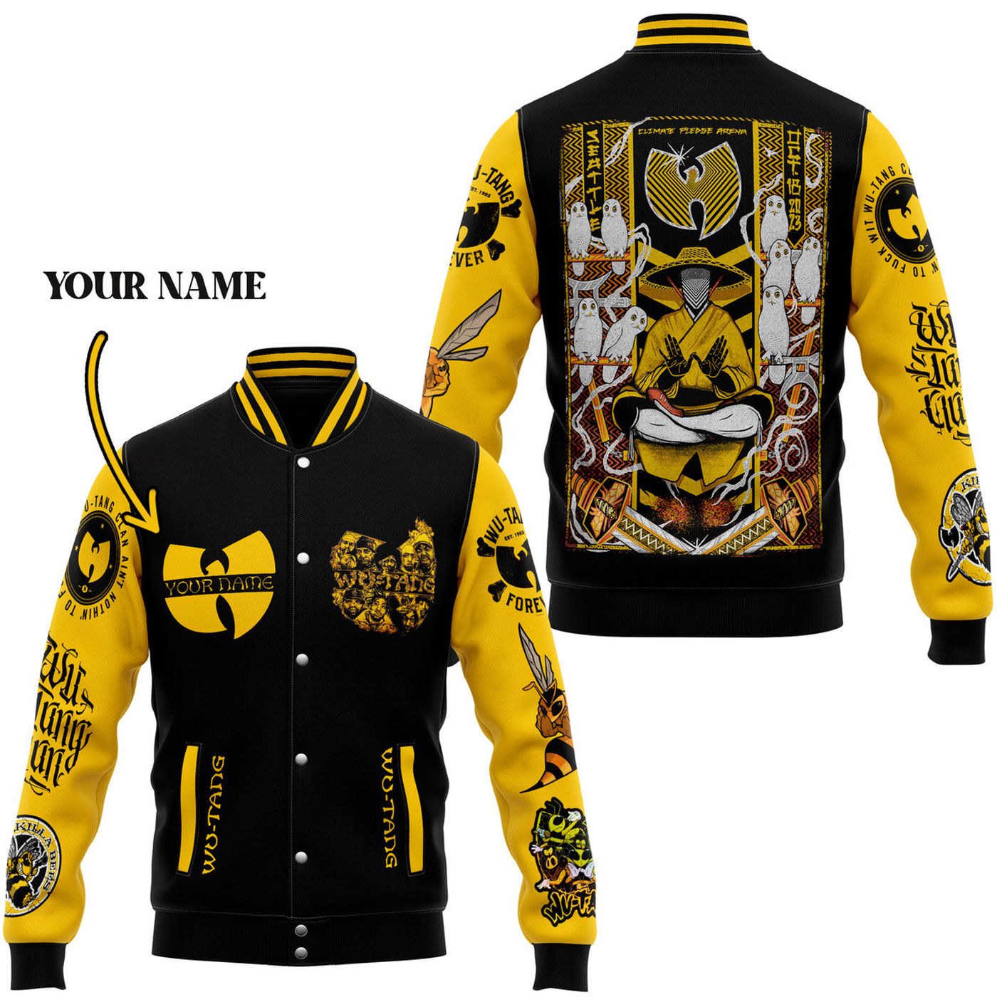 Wu Tang New Premium Baseball Jacket Gift For Fan Wu Tang New Premium Baseball Jacket Gift For Fan