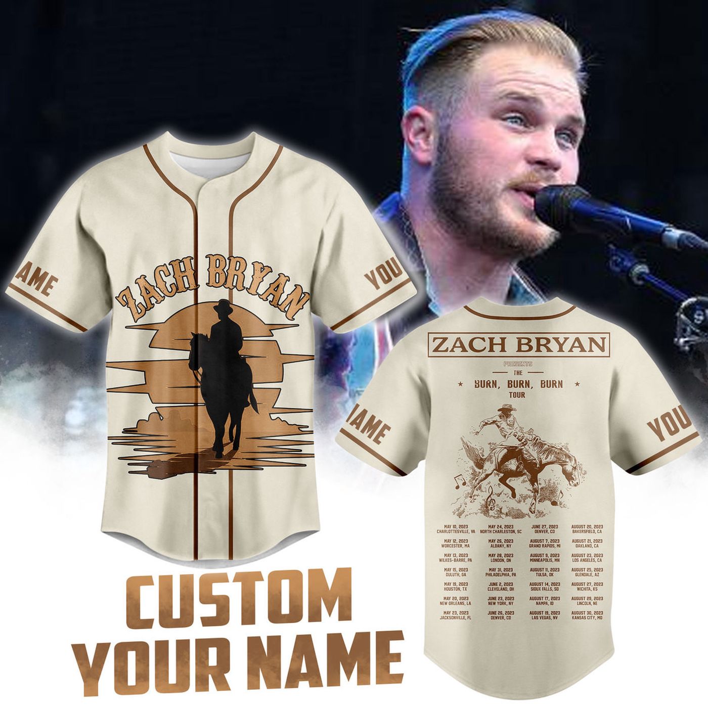 Zach Bryan Baseball Jersey For Men Women And Kids Gift