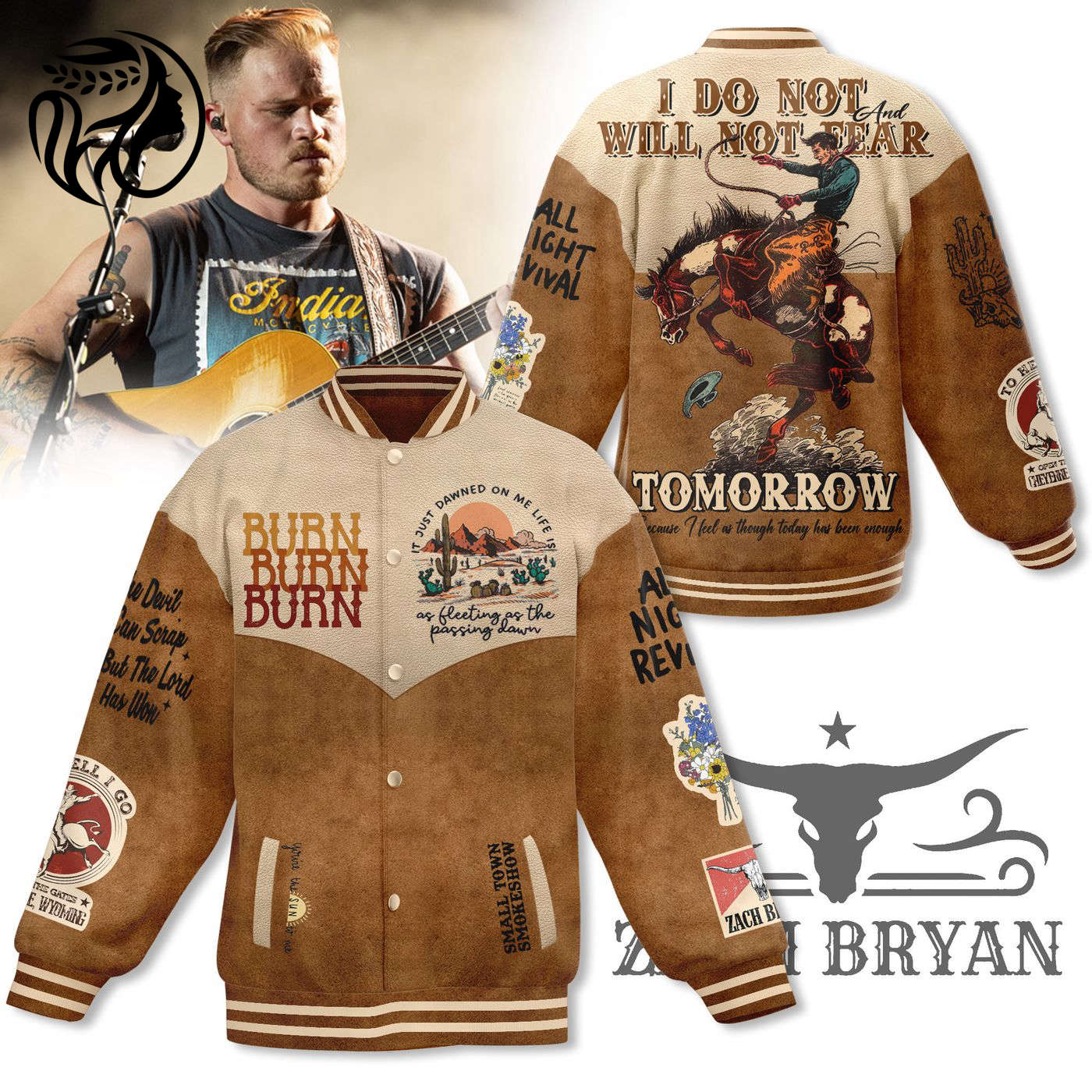 Zach Bryan New Premium Baseball Jacket Gift For Fan