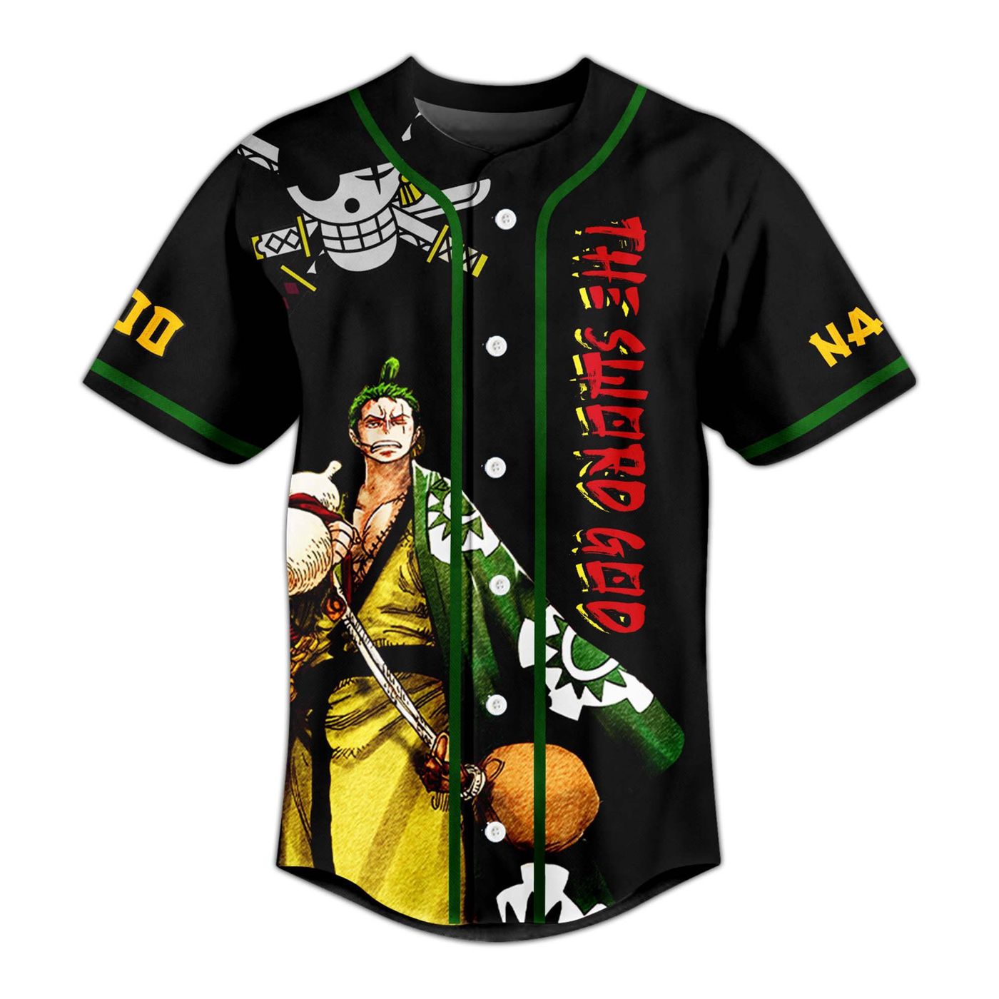 Zoro One Piece Baseball Jersey For Men Women And Kids Gift
