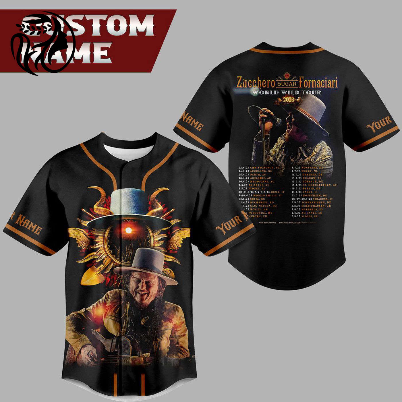 Zucchero Fornaciari Baseball Jersey For Men Women And Kids Gift