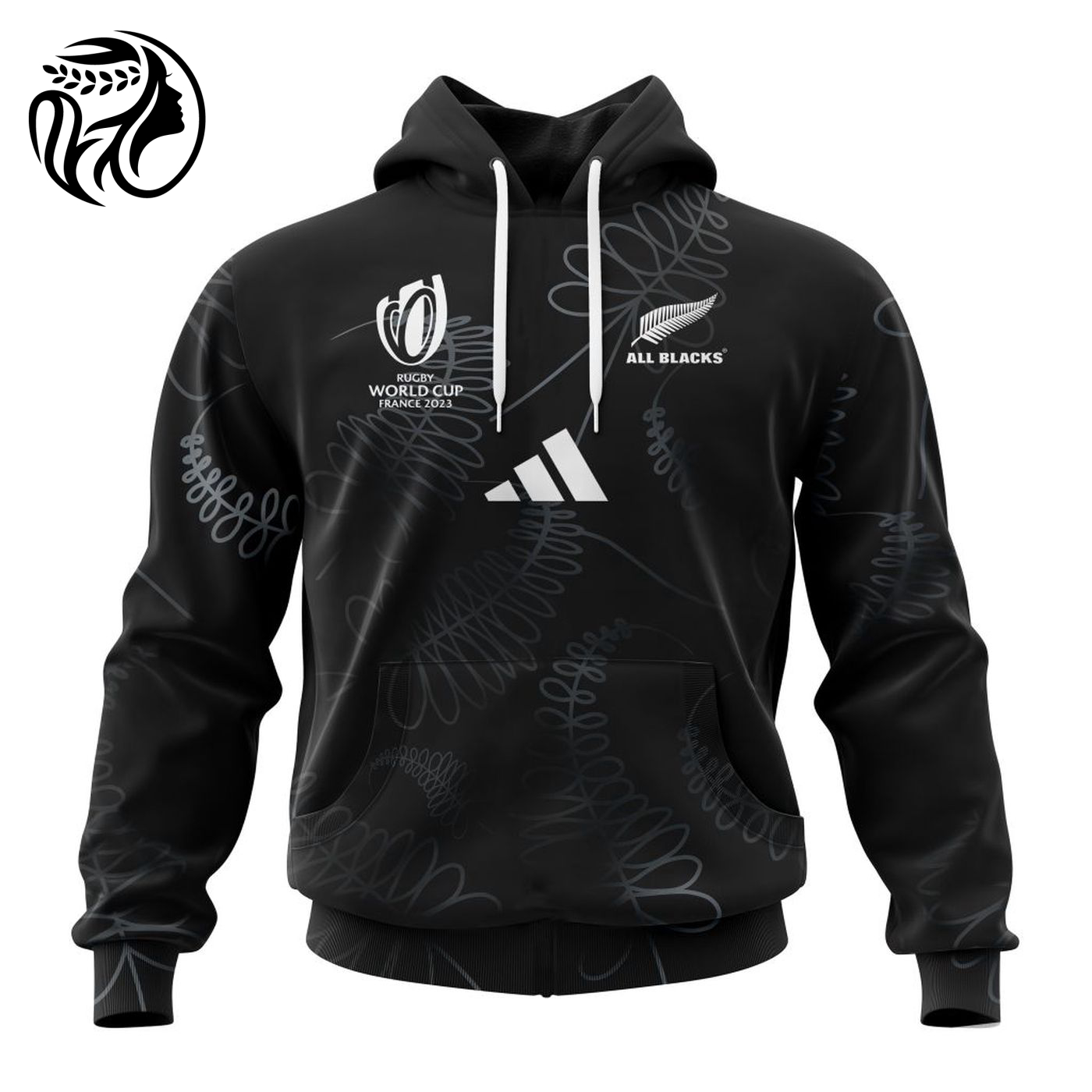 All Blacks Rugby Personalized 2023 World Cup Home Kits 3d Printed Hoodie 3d Printed Hoodie