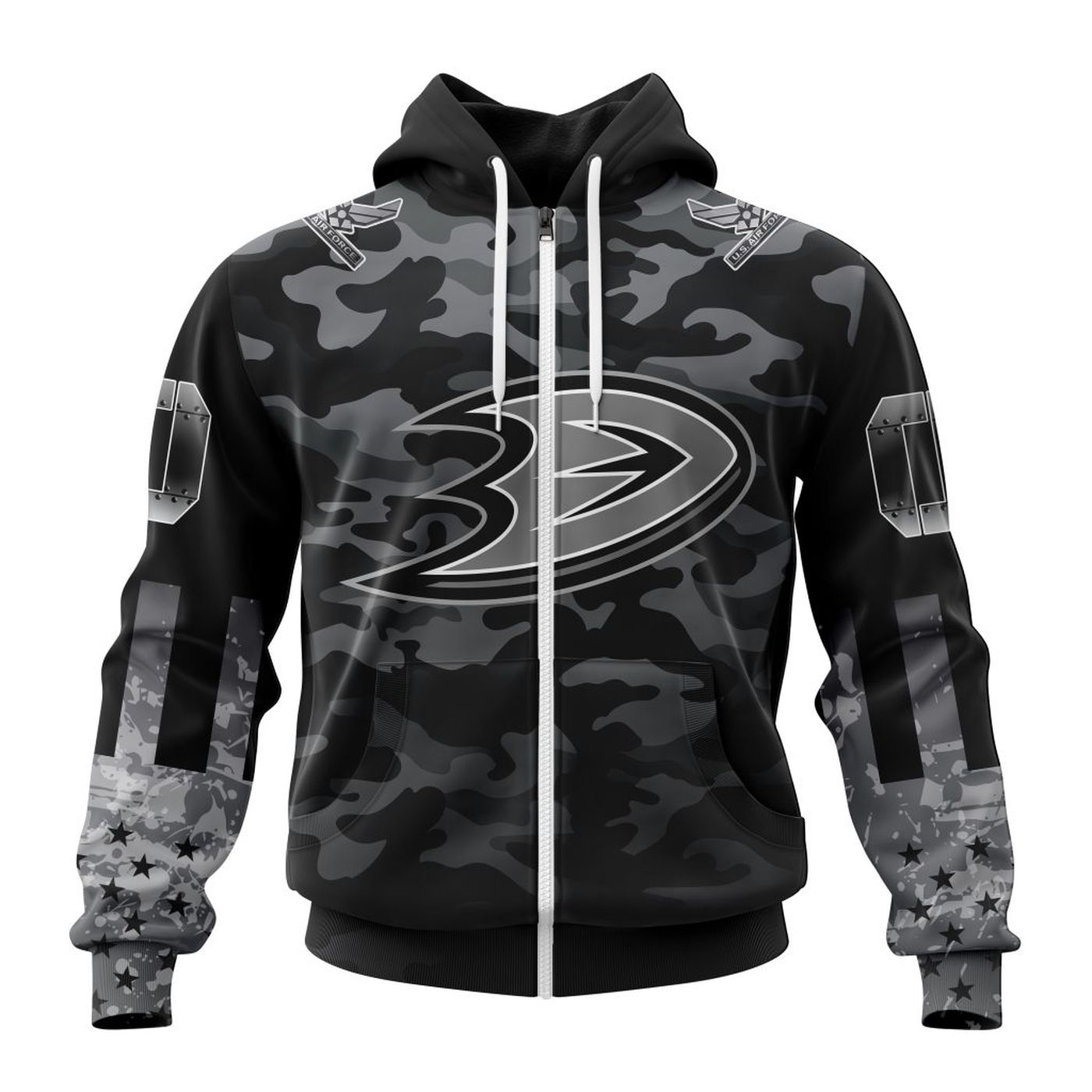 Anaheim Ducks | Specialized Kits With Camo Color And You Can Customs YourService Branches 3d Printed Hoodie 3d Printed Hoodie