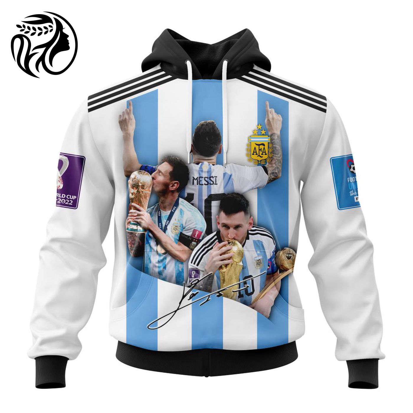 Argentina Special Kits Lionel Messi Won His First World Cup 2022 3d Printed Hoodie 3d Printed Hoodie