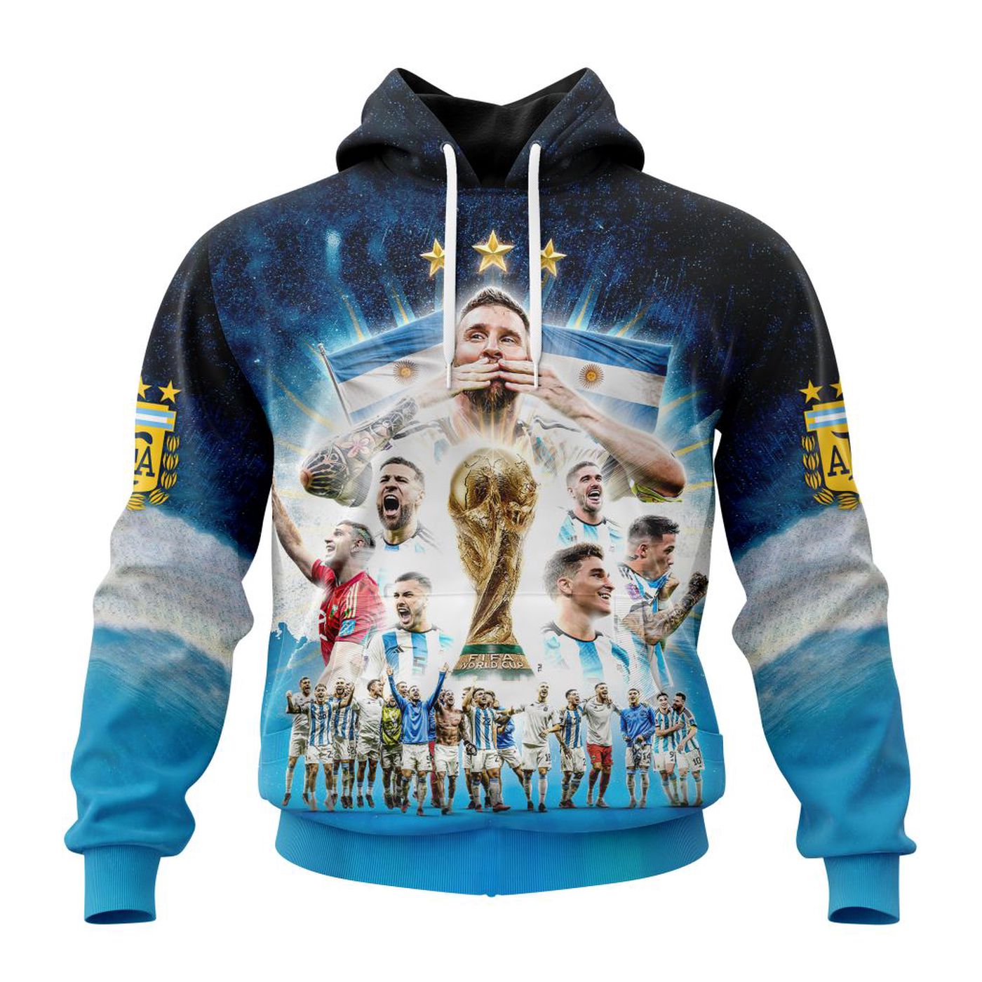 Argentina World Cup 2022 Champions Kits 3d Printed Hoodie 3d Printed Hoodie