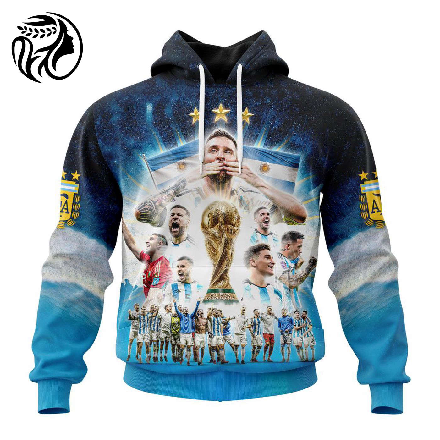 Argentina World Cup 2022 Champions Kits 3d Printed Hoodie 3d Printed Hoodie