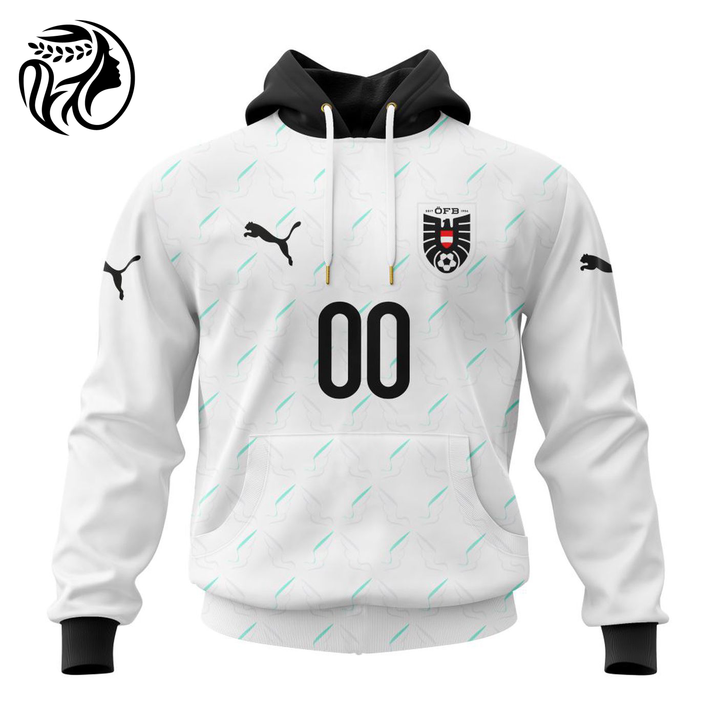 Austria National Football Team Personalized 2024 Away Kits 3d Printed Hoodie 3d Printed Hoodie