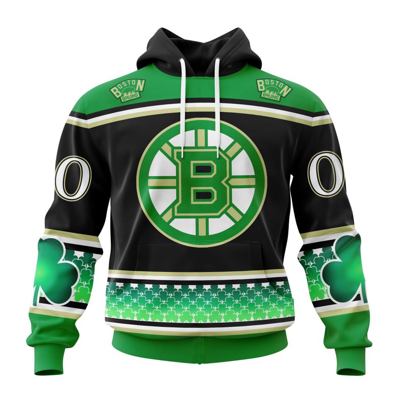 Boston Bruins | Specialized Unisex Kits Hockey Celebrate St Patrick’s Day V0122 3d Printed Hoodie 3d Printed Hoodie