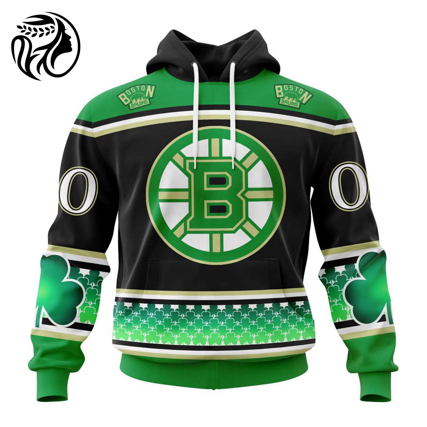 Boston Bruins | Specialized Unisex Kits Hockey Celebrate St Patrick’s Day V0122 3d Printed Hoodie 3d Printed Hoodie