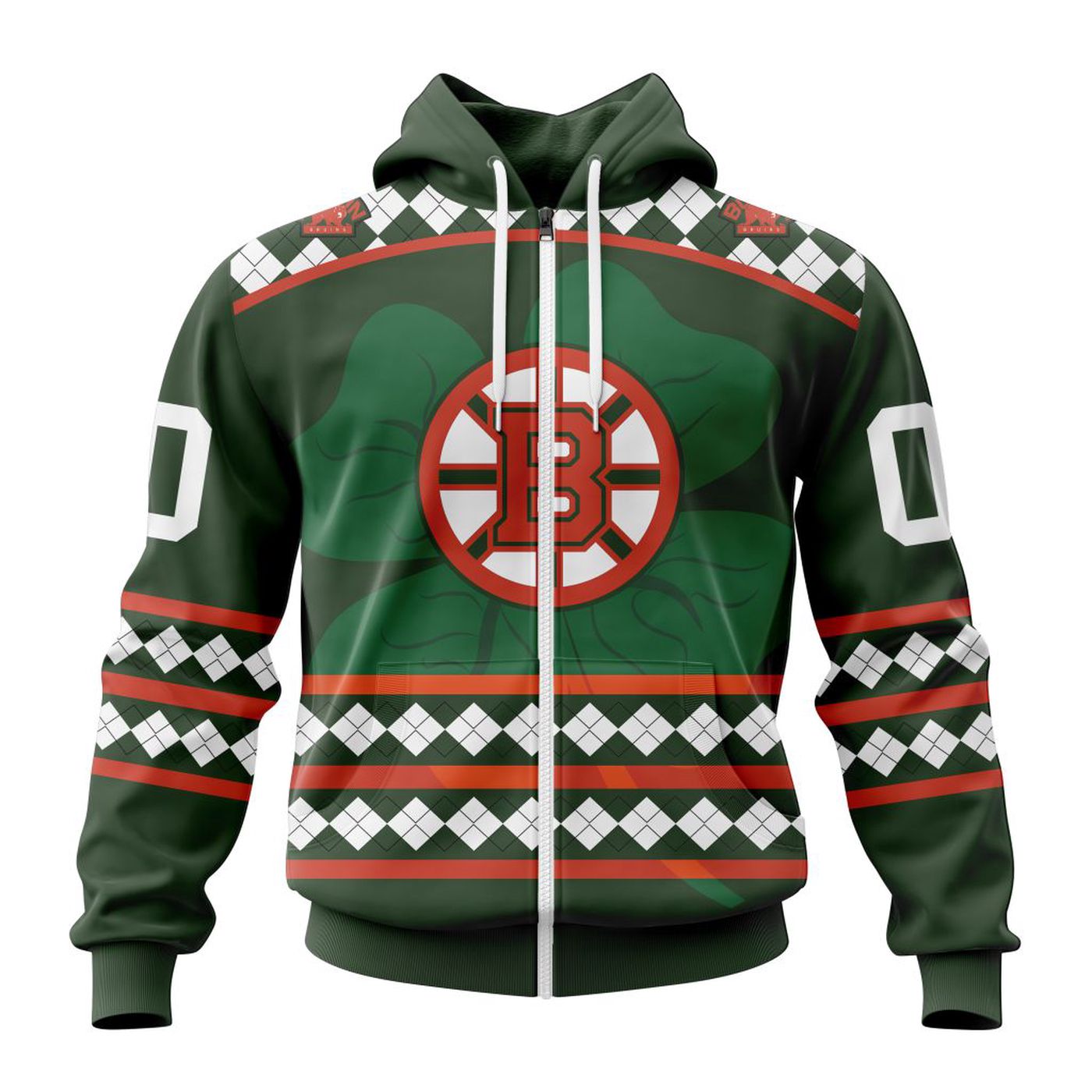 Boston Bruins | Specialized Unisex Kits Hockey Celebrate St Patrick’s Day V0222 3d Printed Hoodie 3d Printed Hoodie