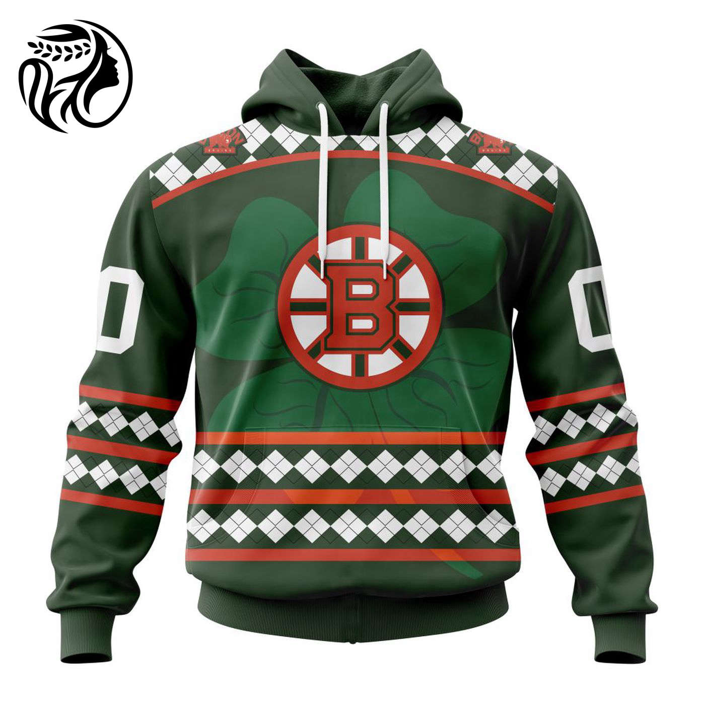 Boston Bruins | Specialized Unisex Kits Hockey Celebrate St Patrick’s Day V0222 3d Printed Hoodie 3d Printed Hoodie